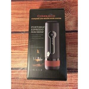 CONQUECO Portable Coffee Maker: 12V Travel Espresso Machine